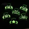 Glow in The Dark Hair Clips Halloween Claw Clips, Luminous Ghost Pumpkin Pattern Acrylic Anti-slip Fluorescent Accessories Grippers for Women