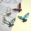 Vintage Shell Animal Brooch With Inlay Craft For Couples Gift Accessory