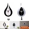 Pendulum Modern Waterdrop Wall Clock Silent Acrylic Clocks Home Gift Decoration