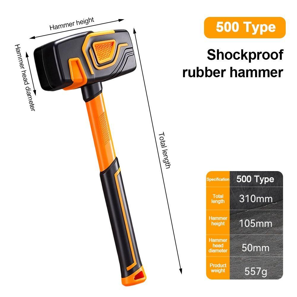 Leather Surface Tile Hammer Multifunctional Square Hammer For Tile Installation
