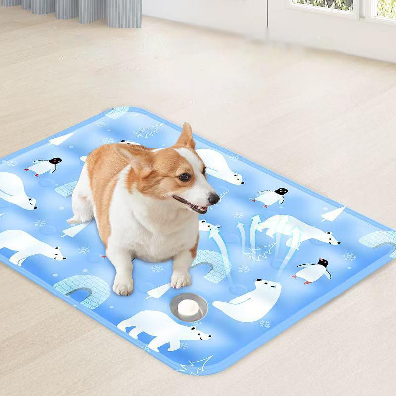 2025 New Cat Cooling Mat Washable Portable Pet Cool Pad Summer Ice Cool Comfort Water Sensor Mats Suitable For All Of Pet