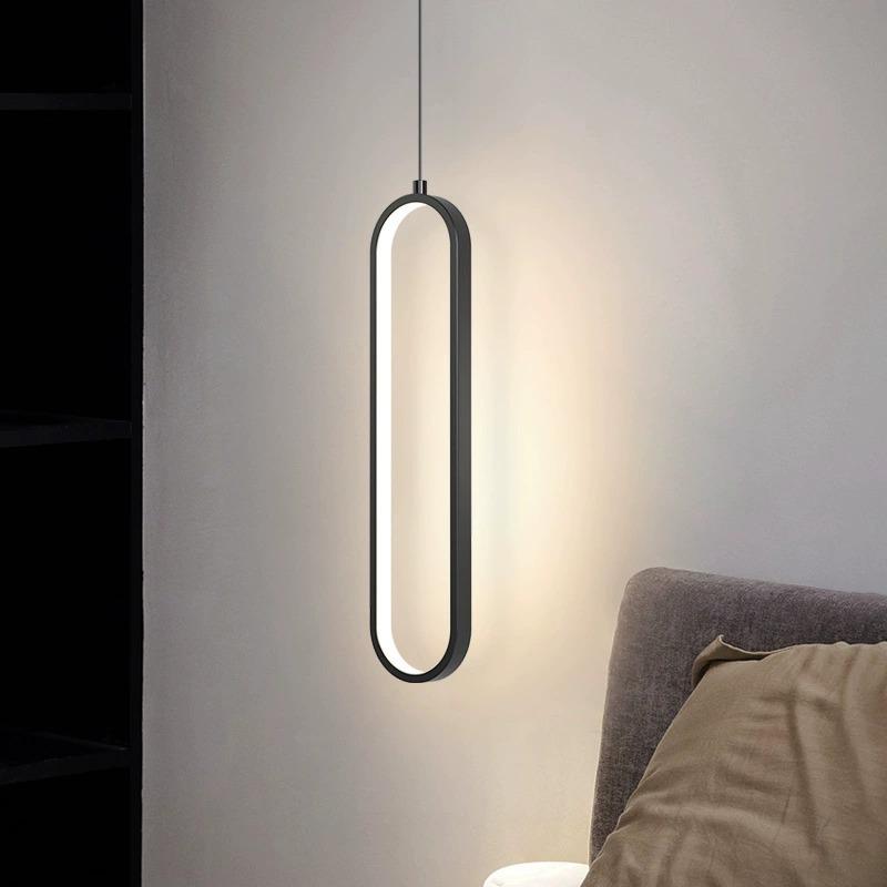 Modern LED Pendant Light Gold Black AluminiumFor Bedroom Restaurant Living Room Study Hanging Lamps Decoration Lightning Fixture