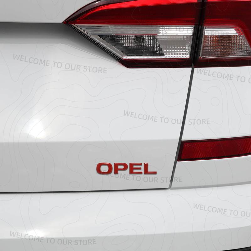 Zinklegierung Für OPEL ASTRA Logo Meriva Insignia Mokka Rocks Zafira Vectra Kofferraum 3D Metall Emblem Heckkarosserie Abzeichen Aufkleber