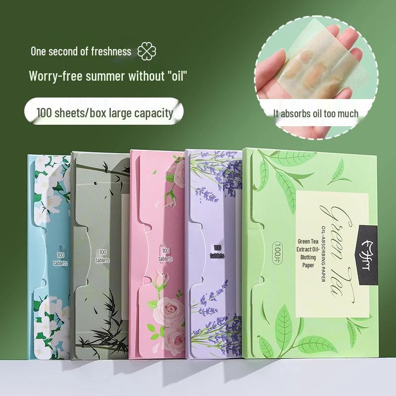 300 Sheets Portable Oil Absorbing Paper for Face - Refreshing Oil Control for Teens & Adults