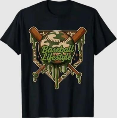 Baseball Lifestyle 101 Kläder Baseball Drip Glass T-shirt