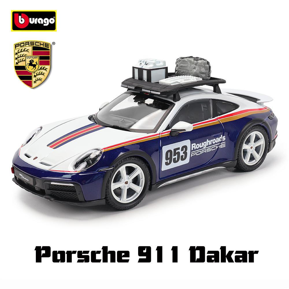 AKEZM1 Bburago 1:24 Porsche 911 GT3 Taycan Turbo S 718 Boxster simulation alloy car model crafts decoration collection toy tools gift
