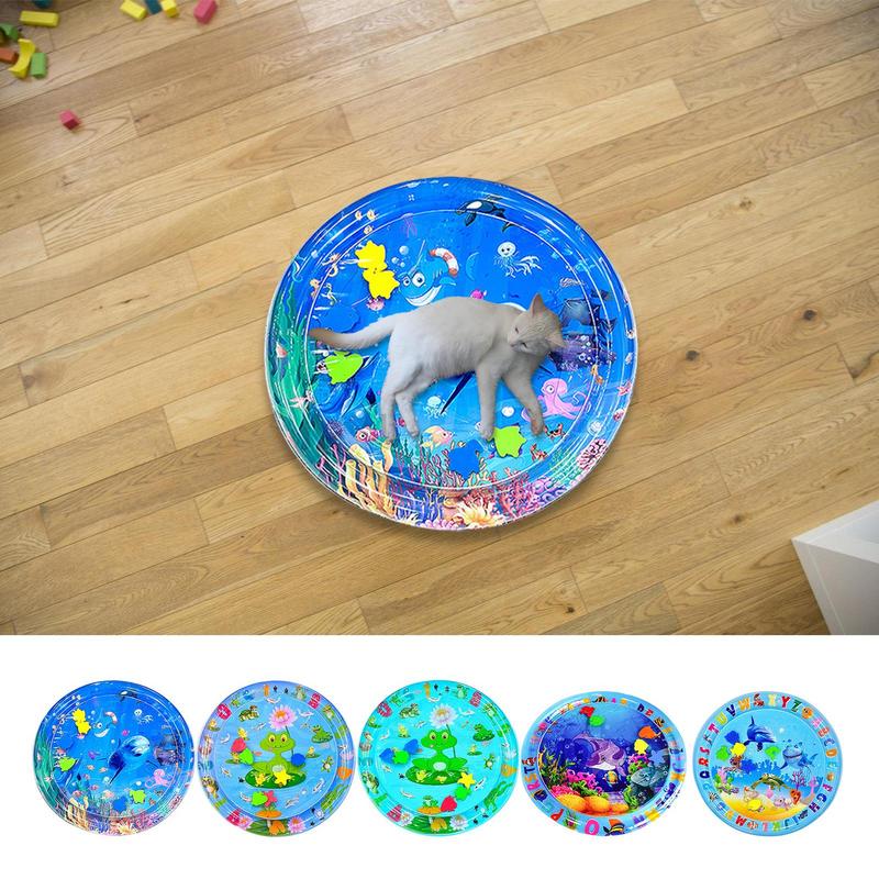 Sensory Water Play Mat For Cats Water Sensory Pad Thickened Water Sensory Playmat Pet Play Sensory Toy Water