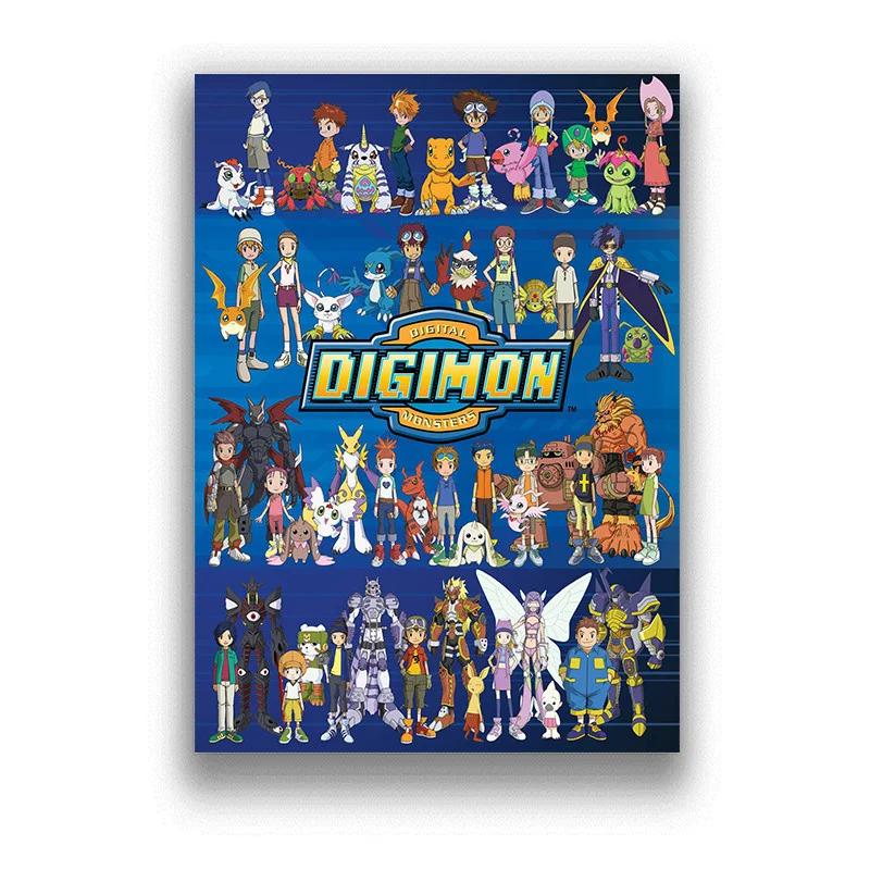 Japan Anime Digimon Adventure Tri Comic Filmdruck Kunst Leinwand Poster Für Wohnzimmer Dekoration Heim Wanddeko Bild