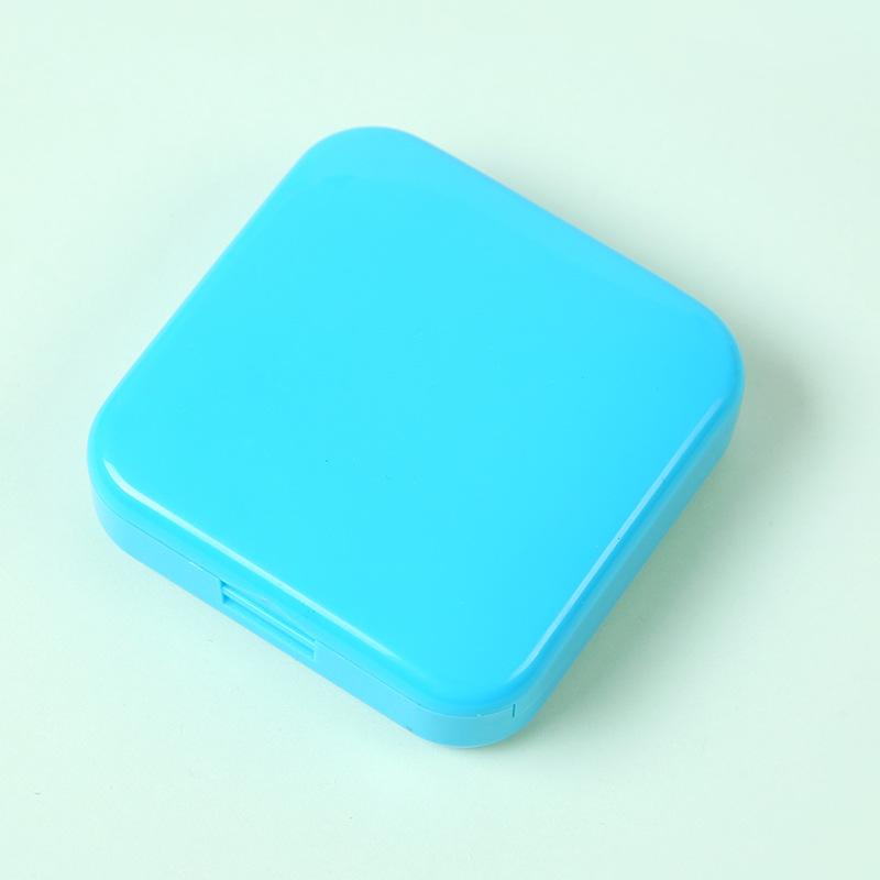 Mini Portable AM PM Pill Organizer Daily 2 Times Pill Case Travel Pill Box 2 Compartment Easy Open Vitamin Container for Pills