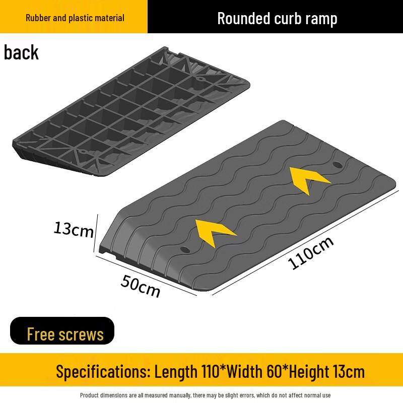 Brangdy Heavy-Duty Rubber Curb Ramp