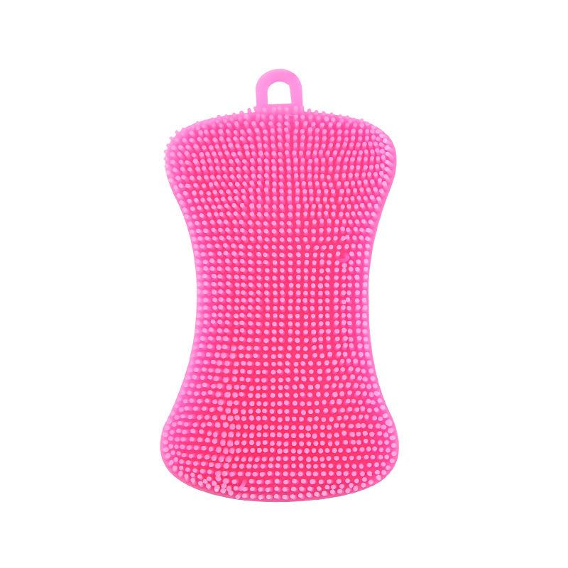 Multicolor Silicone Dishwashing Brush for Stain Removal – Durable Kitchen Cleaning Tool