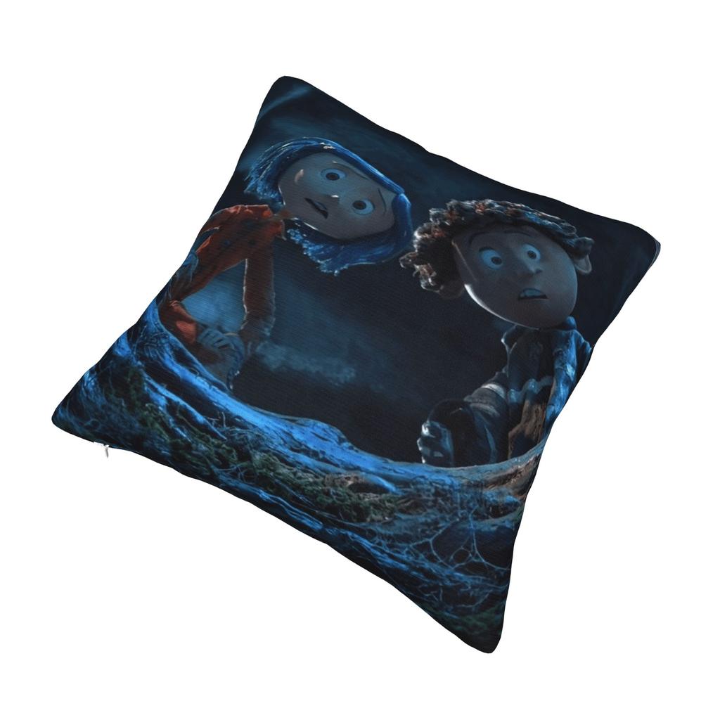 Horror Cartoon C-Coraline Pillow Case Novelty Pillow Cover Graphic Pillowcases For Wedding Party Home Decor