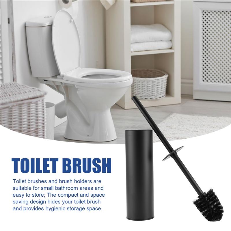 Toilet Brush And Holder, Bathroom Stainless Steel Toilet Brush With Holder, Toilet Wall Mounted Cleaning Brush-B61B