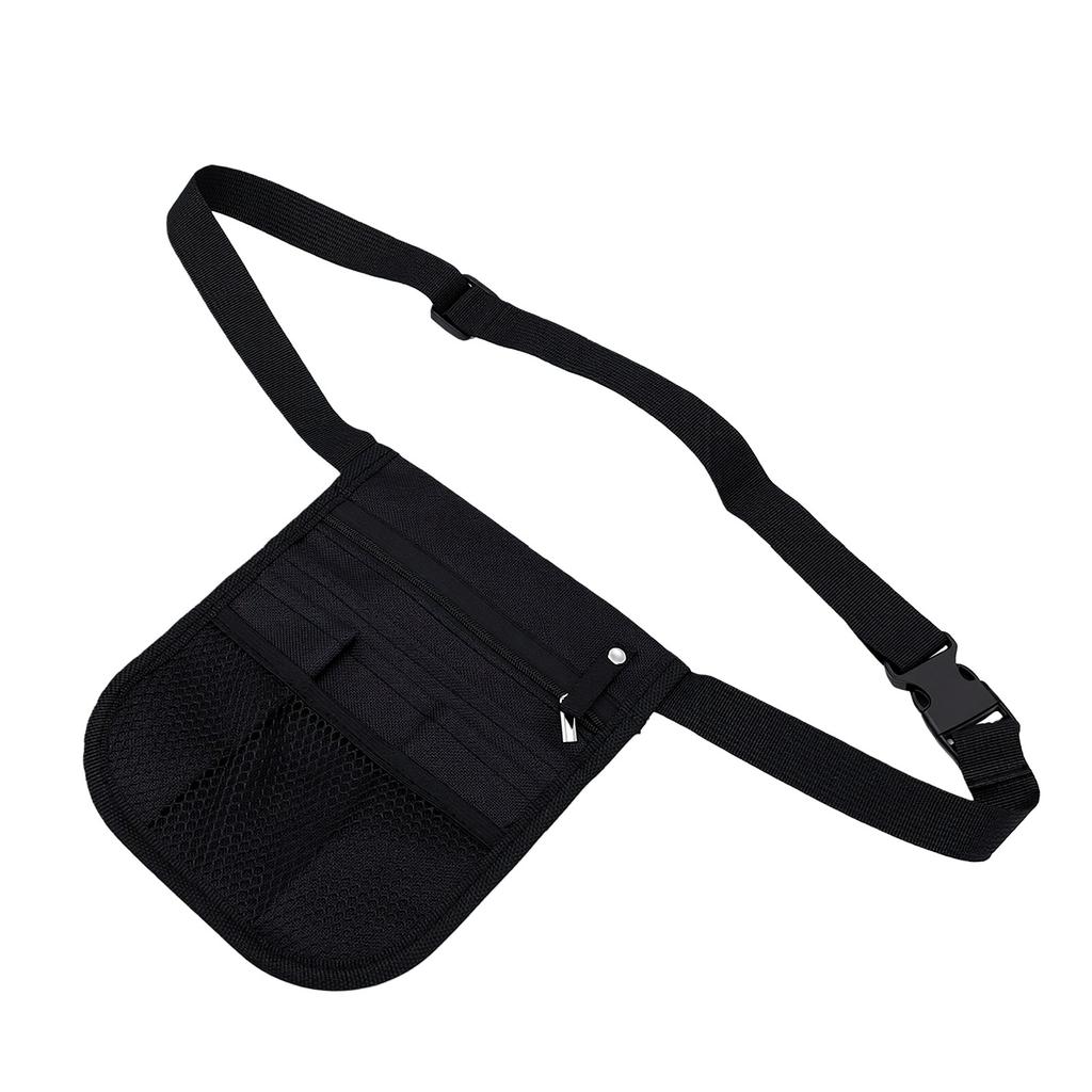 Hairdresser Scissor Bag 600D Oxford Fabric Water Proof Barber Waist Pouch for Hairdressing Black