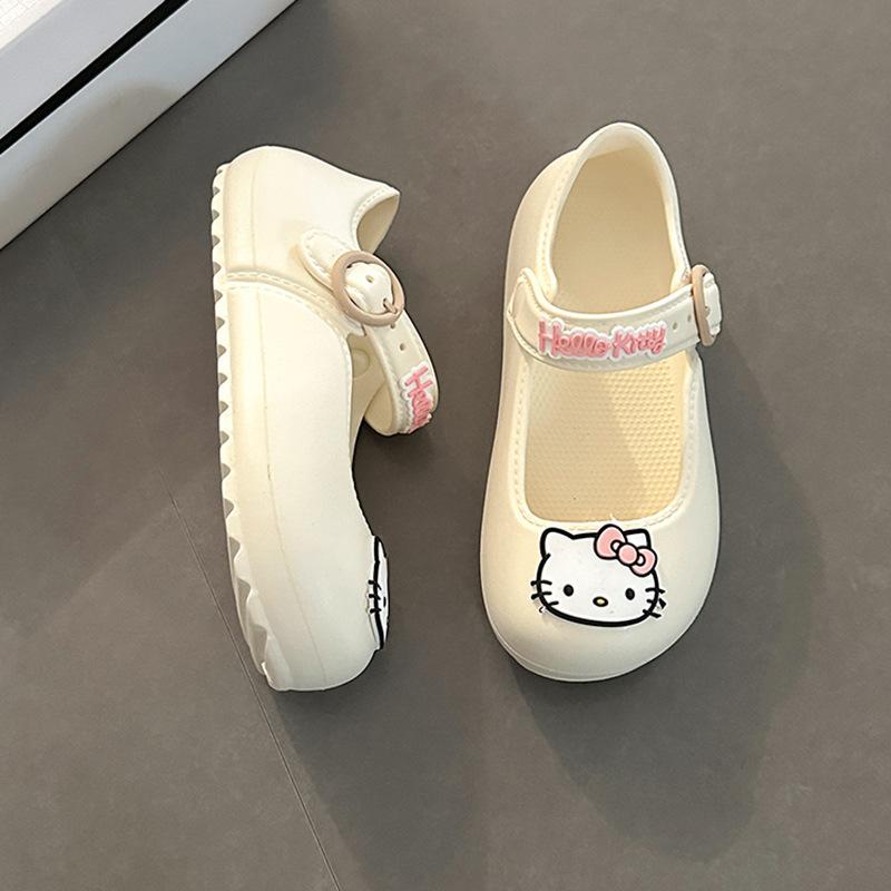 Cute cartoon Hello Kitty hole shoes women's summer 2025 new fashion wear comfortable versatile breathable sandals