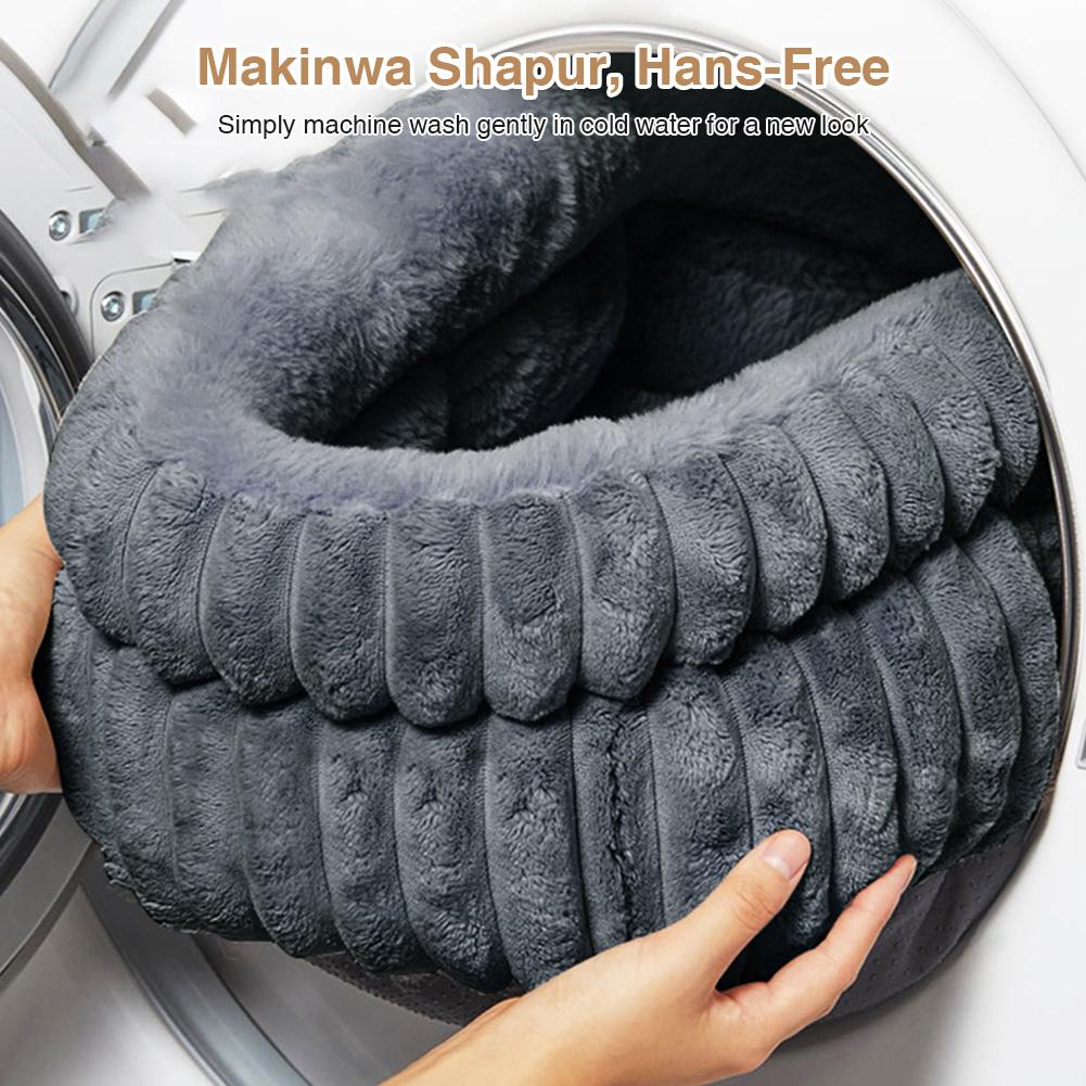 60CM Cat Bed Kitten Bed & Anti-Slip Bottom Washable Round Cat Beds Dog Beds & Furniture Load Capacity of 15 Kg for Indoor