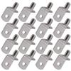 25Pcs L-Shaped Shelf Support Rust-Resistant Brackets Fit Standard Shelf Holes for Home Office Use Shelving Brackets