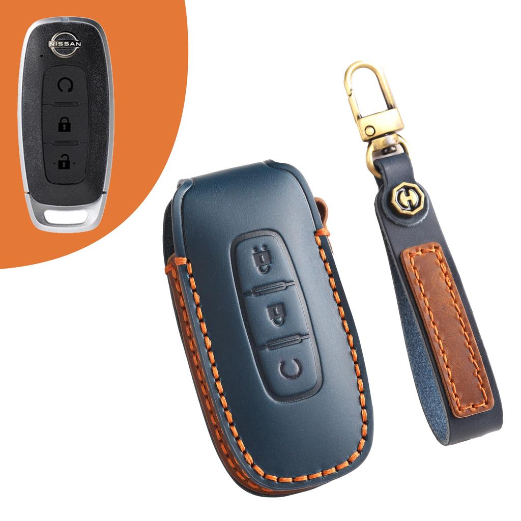 [Nissan]Handmade Cowhide  Car Key Cover for Teana Sylvania Qijun Tiida Bluebird Floor Lantuda Jinke