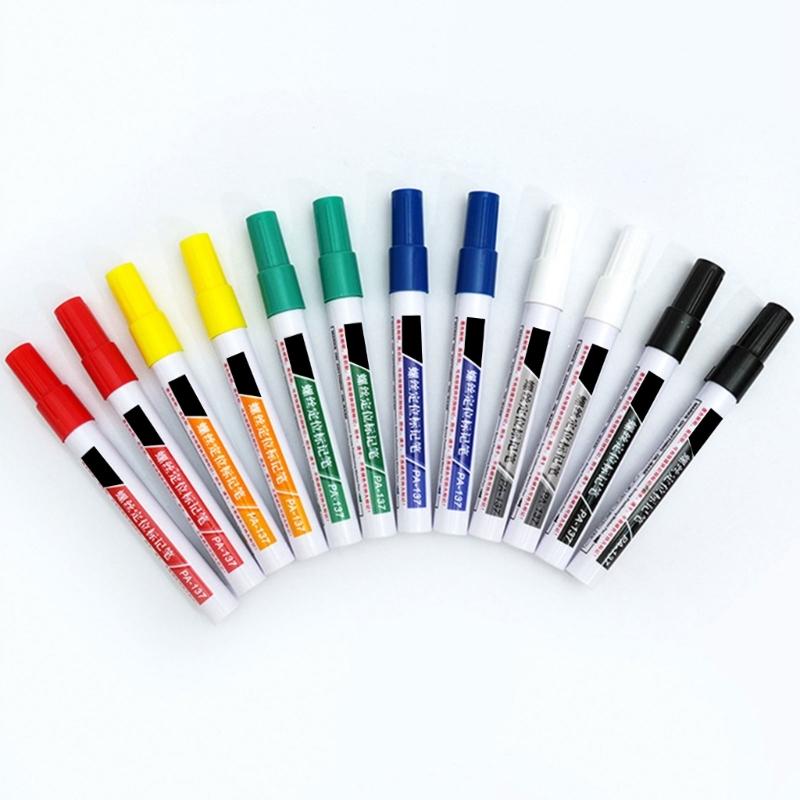 Industrial Screw Marking Pen 3mm Round Tip Portable Screw Marking Paint Marker Pen For Positioning On Metal Plastic