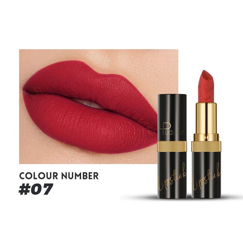 Matte Lipstick 10 Colors Velvet Non-stick Lip Glaze Highly Pigmented Long Lasting Lip Honey Lip Gloss