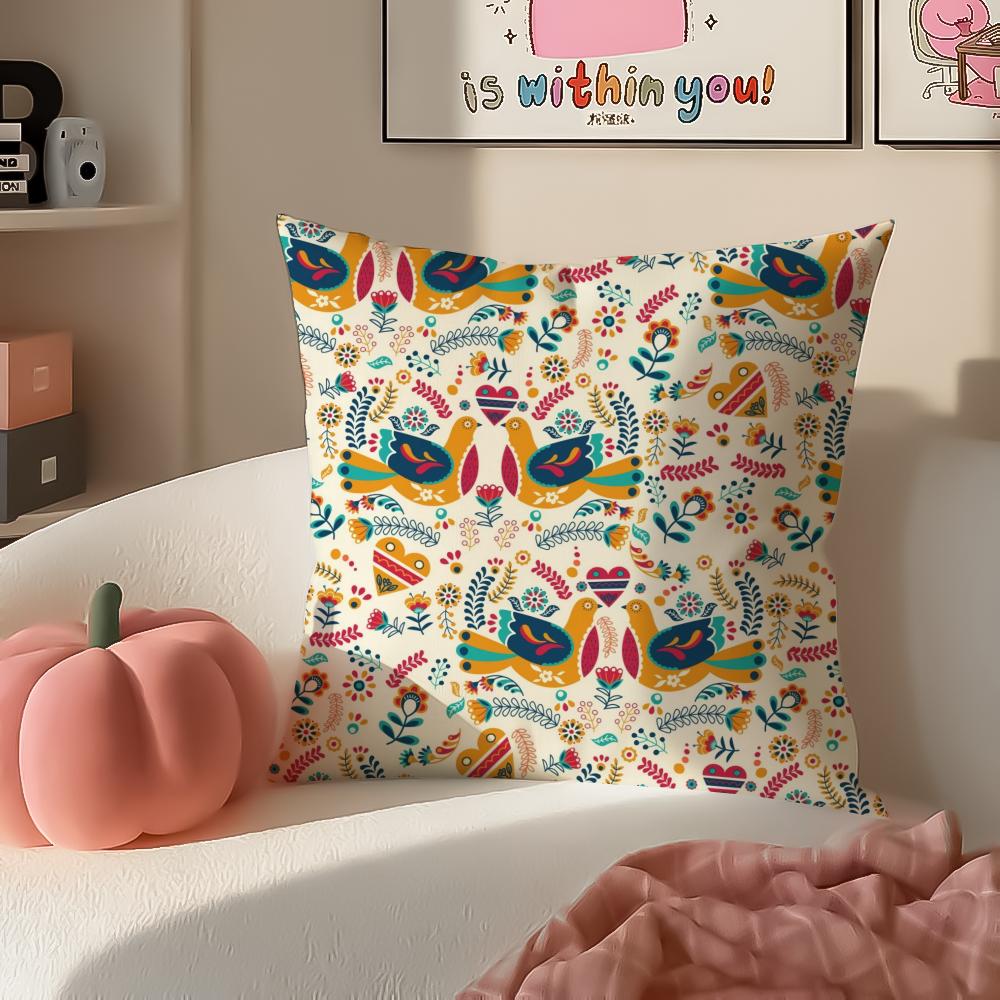 Exotic Bold Art Moroccan Style Cushion Cover Pillowcase Short Plush Invisible Zipper Room Sofa Cushion Cover