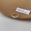 Retro Heavy Industry S plain ring, non-fading opening adjustable index finger ring