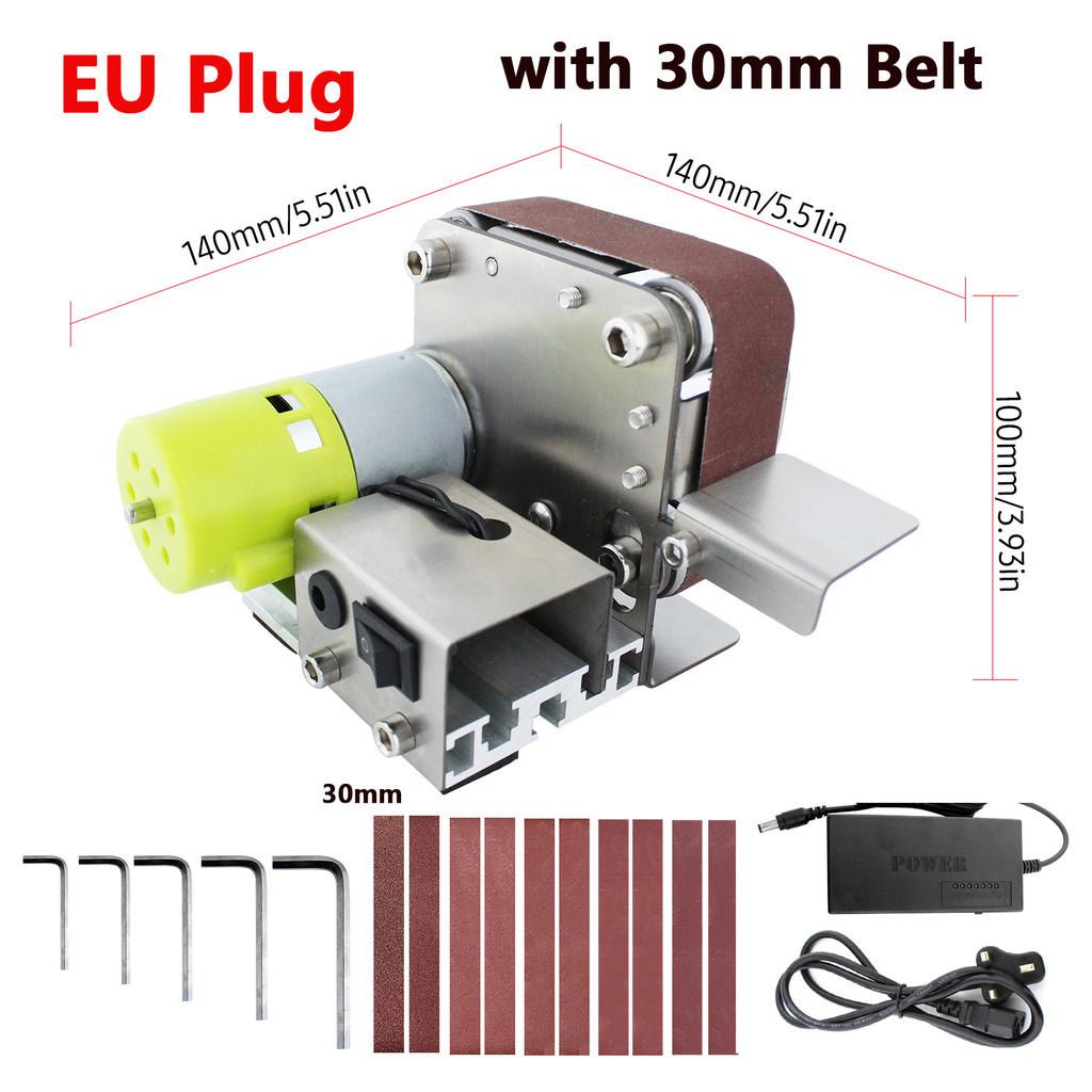 7 Speed Mini Electric Belt Sander Adjustable Polishing Grinding Machine Edges Sharpener Cutter Multifunctional Grinder