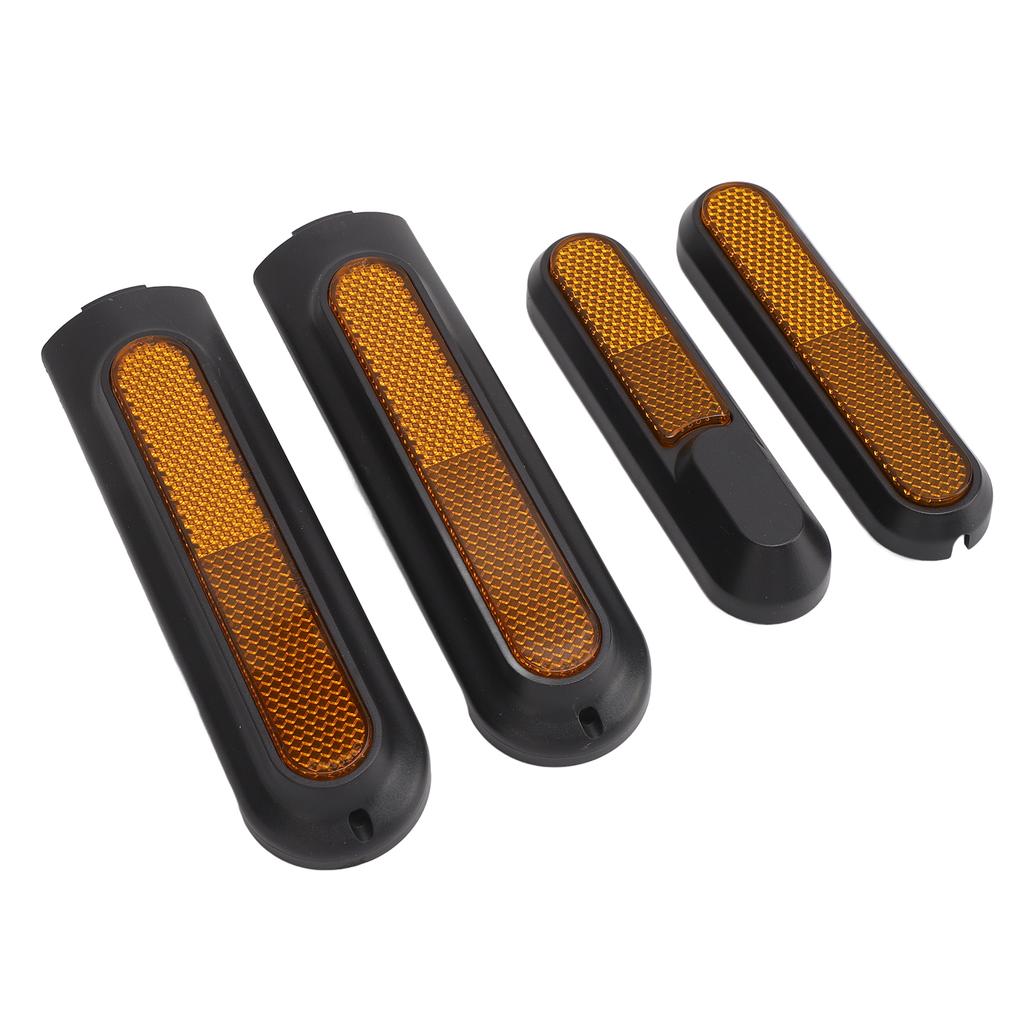 4PCS Electric Scooter Rear Side Wheel Cover ABS Decorative Scooter Wheel Hub Cap Protective Shell