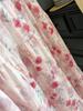 Gonna midi a ruota a vita alta con stampa floreale colorata in stile francese per donna - Slim fit Primavera & Estate