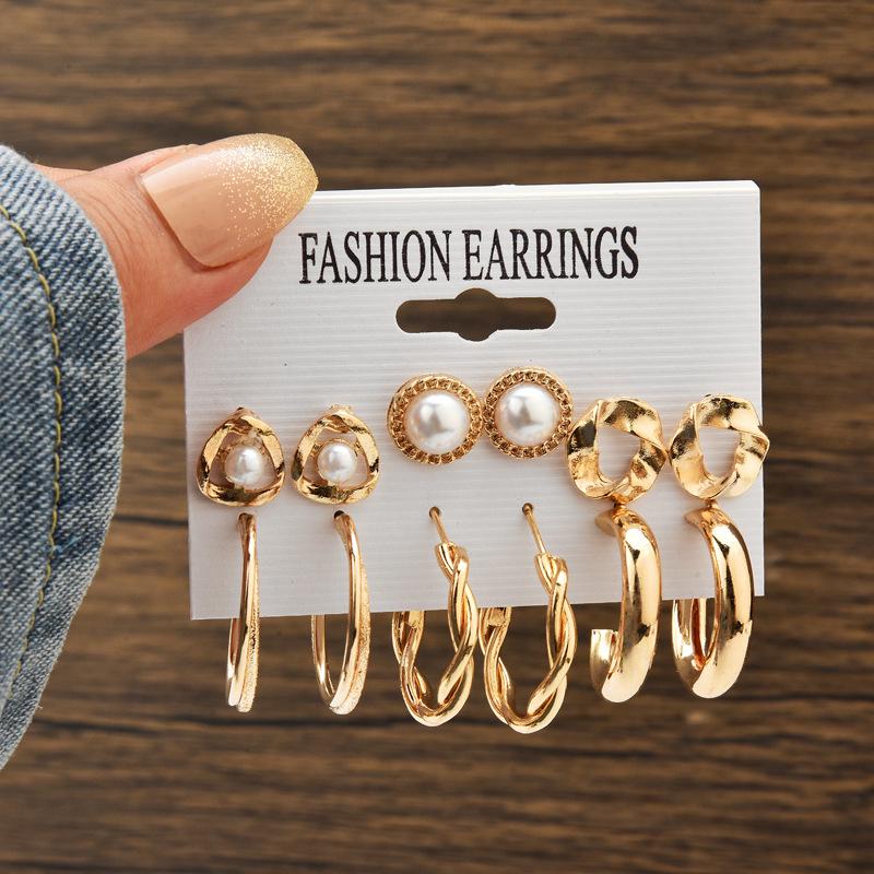Chic Cross-Border Fashion Earrings for Women: Elegant and Versatile Ear Drops with a Bold, High-End Look