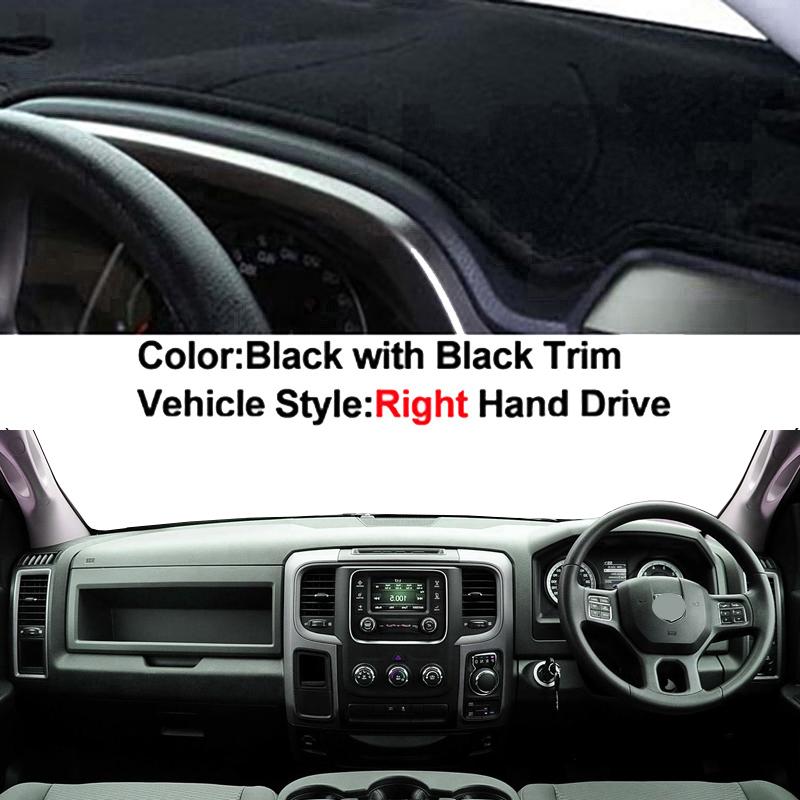 For Dodge Ram IV (DS/DJ) 1500 2500 3500 2008-2018 Car Dashboard Avoid Light Pad Instrument Platform Desk Cover Mat Carpets