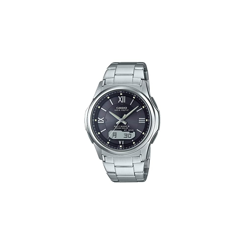 Casio Waveceptor Solar Radio-Controlled Watch WVA-M630D-1A4JF Silver Stainless Steel 100m Water Resistant