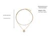 Korean Style Double Layer Flower Necklace for Women - Summer Fashion Clavicle Chain