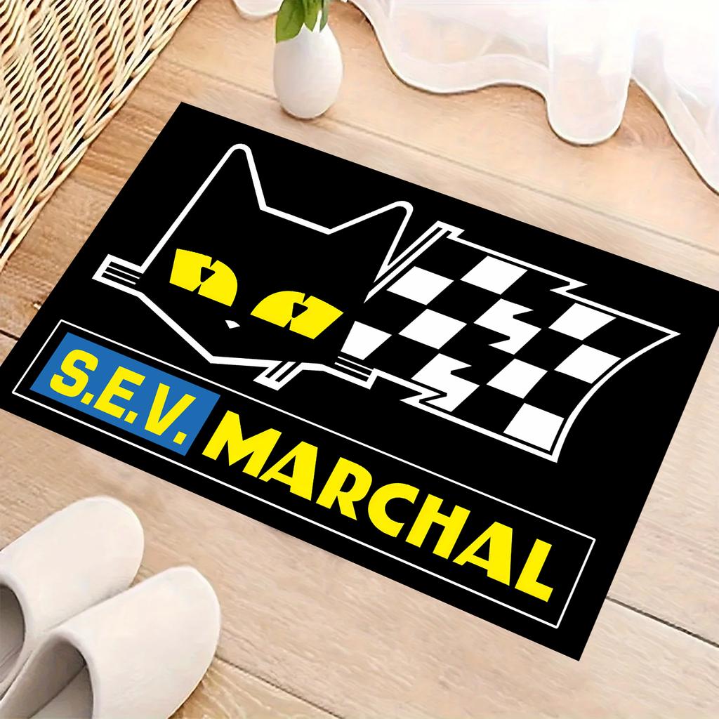 S-Sev M-archal Motorcycle Carpet Garage Mat Racing Cool Moto Display Door Entrance Mat Anti-slip Home Decor Living Room Rug
