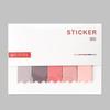 Novelty Gradient Sticky Notes Planner DIY Stickers Page Index Office School Supplies