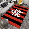Red and Black Striped Carpet with Star and Unique Letter Design  Suitable for Use As an Anti-slip for Living Room Bedroom Sofas