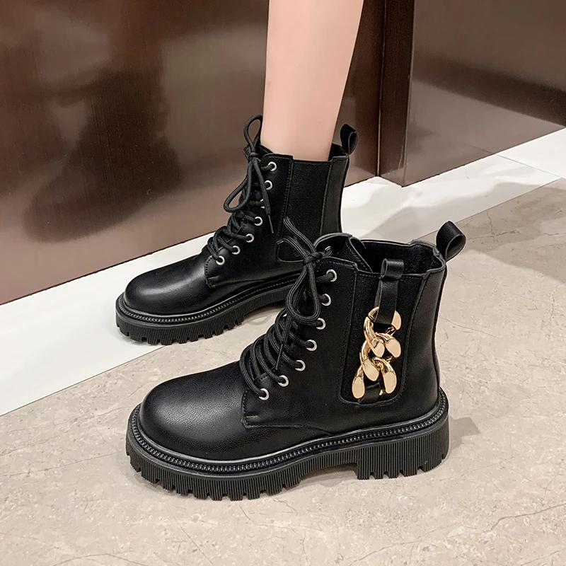 New Women'S Winter Fashion Boots Round Head Warm Women Shoes Middle Follow Square Heel Outdoor Leisure Comfortable