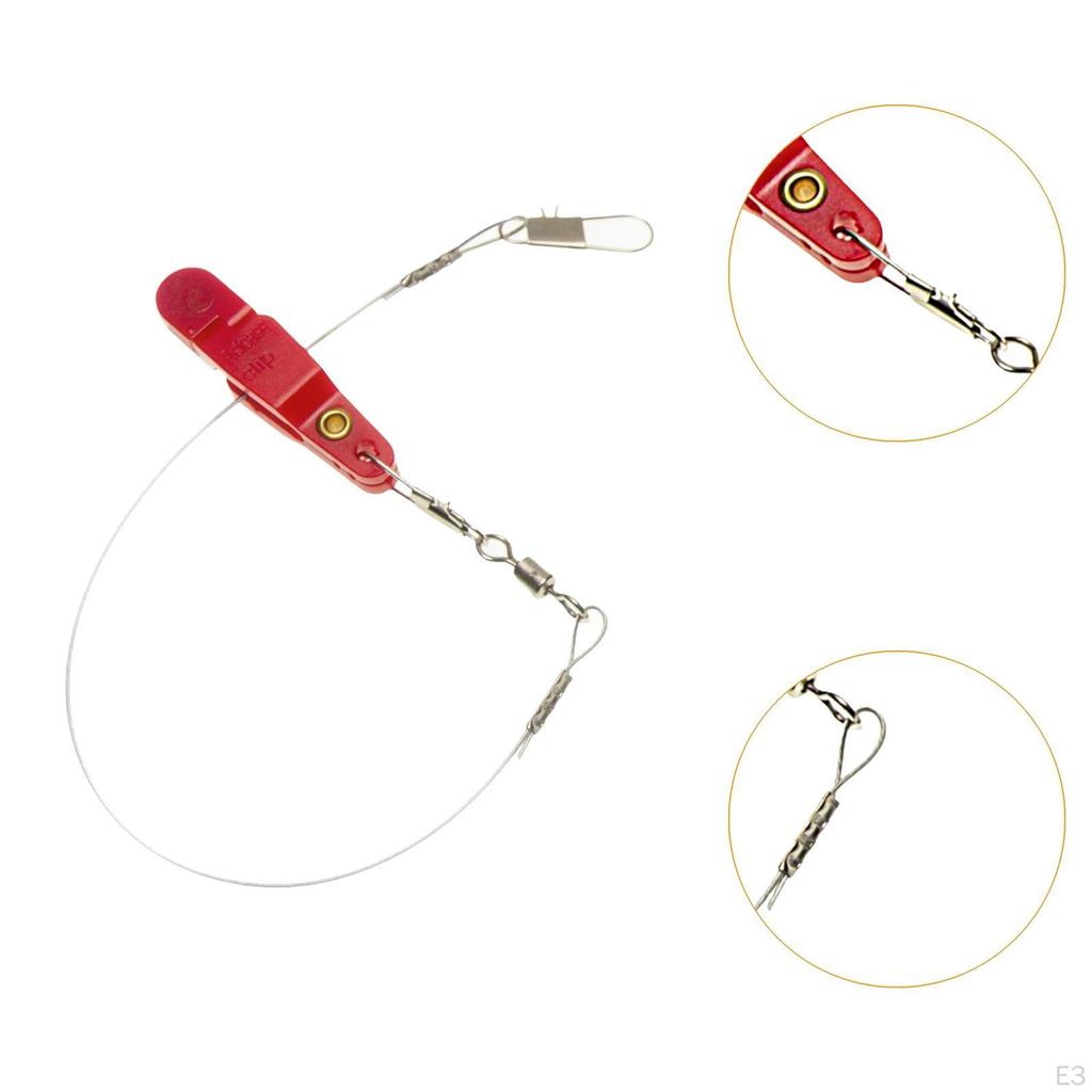 Downrigger Release Clips Heavy Tension Snap Fihsing Accessories Reusable Sturdy with Steel Line
