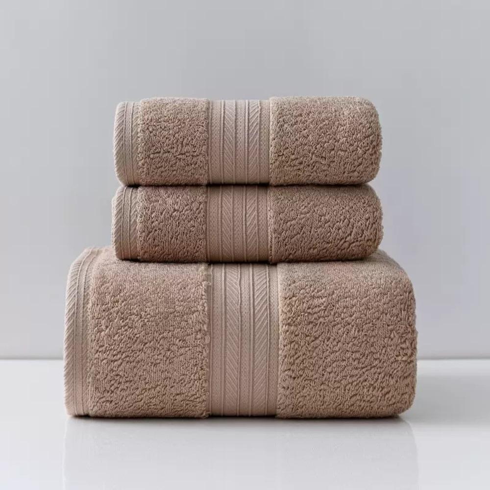 Spot large thickened cotton souvenir towel hotel men's sports face towel plain color broken gear water absorption