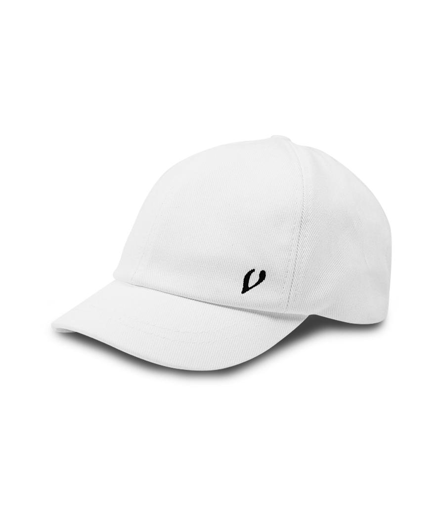 VIBRATE Black Line - Riding Cotton Ball Cap (White)