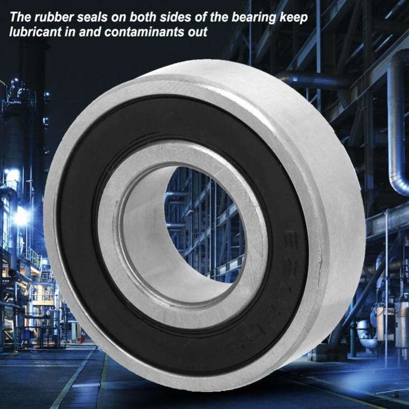 10pcs 6202-2rs 15x35x11mm Double Side Rubber Sealed Deep Groove Steel Ball Bearings
