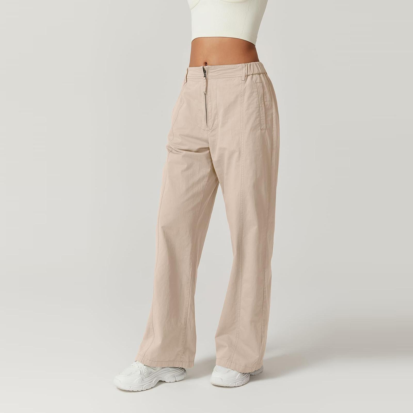 

Women s Casual Fashion High Waist Personality Loose Straight Trousers XXL