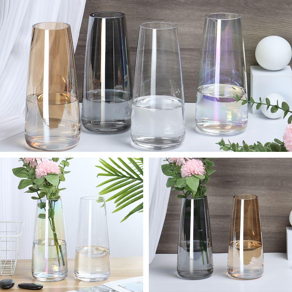 MXYSP Modern Aurora Symphony Glass Vase Transparent Flower Arrangement Desktop Decoration Home Living Room Dining Table Hotel Magic Vase Color : C MXYSP Modern Aurora Symphony Glass Vase Transparent Flower Arrangement Desktop Decoration Home Living Room Dining Table Hotel Magic Vase Color : C