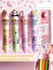 Cartoon- Push-button Multi-color 12-color Ballpoint Pen 6ml