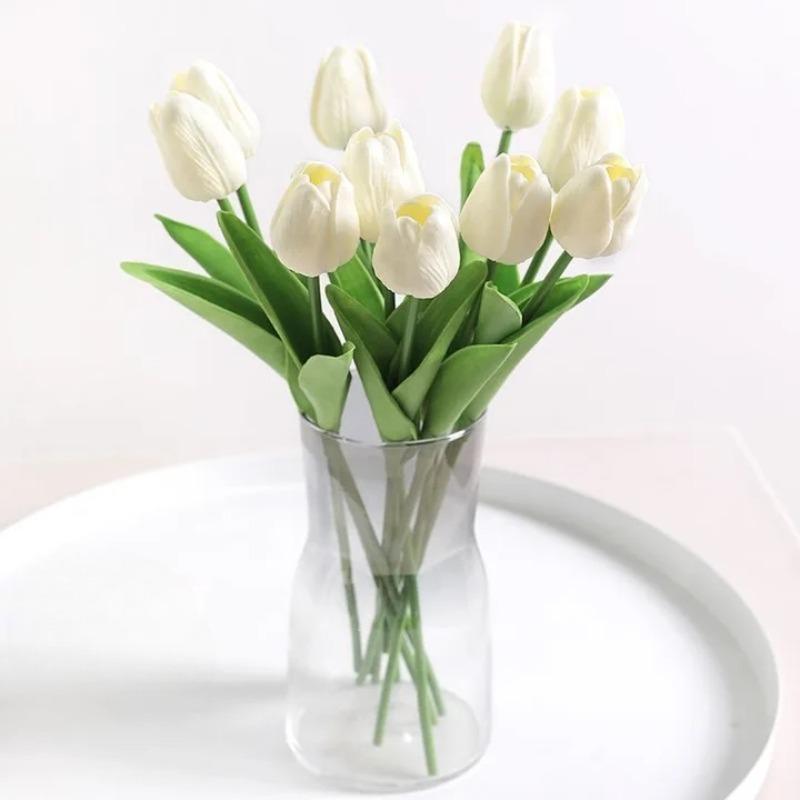 Eternal Flower Home Living Room Decoration Bouquet Tulip Table Vase Flower Arrangement Ornament Photography Special Flowers