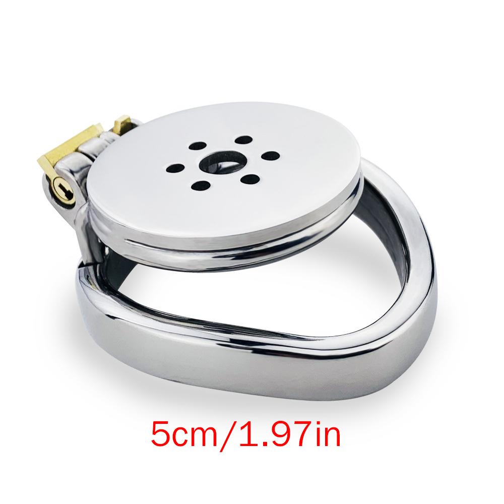 Disc Flat CB Lock Metal Chaste Device Adult Sex Toys Penis Cage Cock Ring Slave Urethral Chastity BDSM