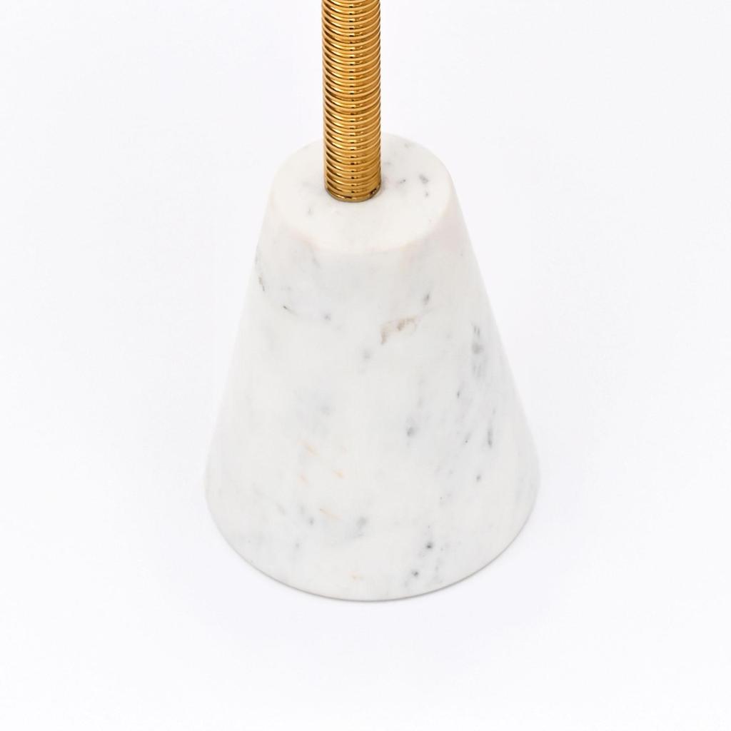 Gold Electroplated Marble Table Set of 2 – Elegant Accent Side Tables for Living Room