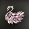 Broche de Cisne Fashionável Broche Resistente ao Desbotamento Confortável de Usar Broche Corsage Material de Liga Joia de Tecido para Meninas