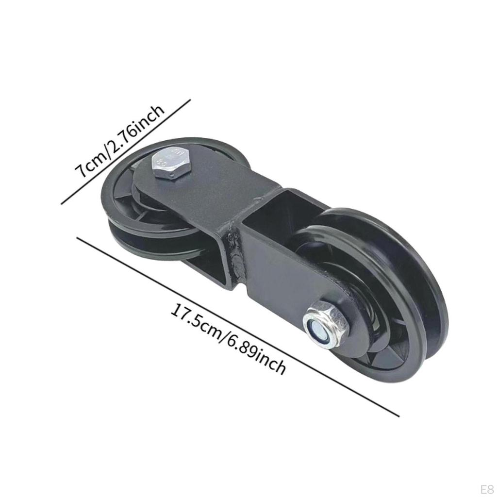 Akcesoria do podwójnego bloczka, Przyrząd do ściągania w dół, Solidny, Części zamienne do podnoszenia ciężarów, DIY Fitness