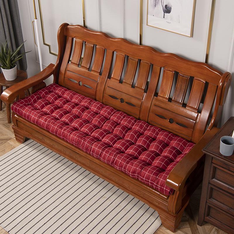 

All-Season Thick Solid Wood Sofa Cushions for Vintage Mahogany Three-Seater 53*53cm Single-Seater